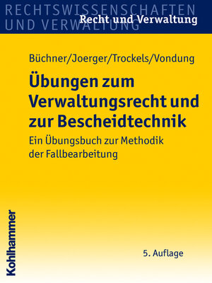 cover image of Übungen zum Verwaltungsrecht und zur Bescheidtechnik